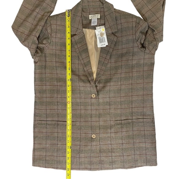 L*Space Nadia blazer Plaid About You NEW - Picture 10 of 10